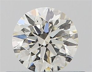 Picture of Natural Diamond 0.42 Carats, Round with Excellent Cut, K Color, IF Clarity and Certified by GIA