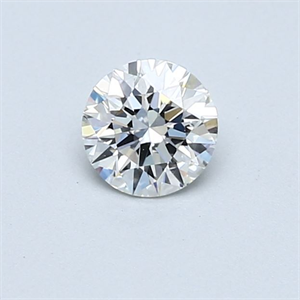 Picture of Natural Diamond 0.46 Carats, Round with Excellent Cut, H Color, VVS1 Clarity and Certified by GIA