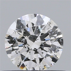 Picture of Natural Diamond 0.43 Carats, Round with Excellent Cut, F Color, I1 Clarity and Certified by GIA