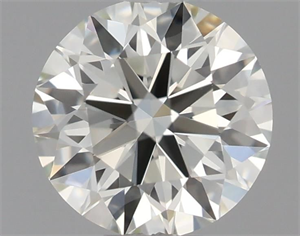 Picture of Natural Diamond 0.47 Carats, Round with Excellent Cut, J Color, IF Clarity and Certified by IGI