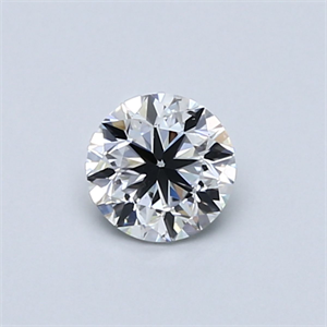 Picture of Natural Diamond 0.50 Carats, Round with Good Cut, D Color, SI1 Clarity and Certified by GIA