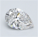 Natural Diamond 1.01 Carats, Pear with  Cut, F Color, VVS1 Clarity and Certified by GIA