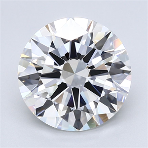 Picture of Natural Diamond 5.02 Carats, Round with Excellent Cut, F Color, VVS2 Clarity and Certified by GIA