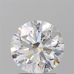 Picture of Natural Diamond 2.09 Carats, Round with Excellent Cut, D Color, FL Clarity and Certified by GIA