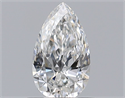 Natural Diamond 0.69 Carats, Pear with  Cut, F Color, VS2 Clarity and Certified by GIA