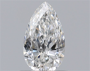 Picture of Natural Diamond 0.69 Carats, Pear with  Cut, F Color, VS2 Clarity and Certified by GIA