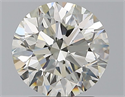 Natural Diamond 2.39 Carats, Round with Excellent Cut, J Color, IF Clarity and Certified by GIA