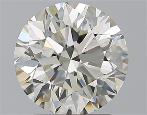 Picture of Natural Diamond 2.39 Carats, Round with Excellent Cut, J Color, IF Clarity and Certified by GIA