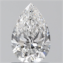 Natural Diamond 0.79 Carats, Pear with  Cut, E Color, SI1 Clarity and Certified by GIA