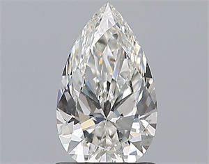 Picture of Natural Diamond 1.00 Carats, Pear with  Cut, H Color, SI2 Clarity and Certified by GIA