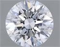 Natural Diamond 0.41 Carats, Round with Excellent Cut, D Color, VS2 Clarity and Certified by GIA