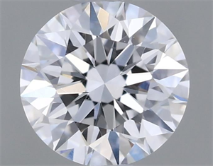 Picture of Natural Diamond 0.41 Carats, Round with Excellent Cut, D Color, VS2 Clarity and Certified by GIA