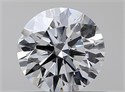 Natural Diamond 0.41 Carats, Round with Excellent Cut, D Color, VS2 Clarity and Certified by GIA