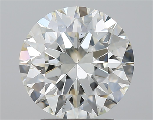 Picture of Natural Diamond 2.50 Carats, Round with Excellent Cut, J Color, SI2 Clarity and Certified by GIA