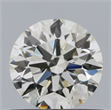 Natural Diamond 0.59 Carats, Round with Excellent Cut, K Color, VS2 Clarity and Certified by GIA