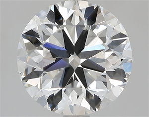 Picture of Natural Diamond 2.01 Carats, Round with Very Good Cut, E Color, IF Clarity and Certified by GIA