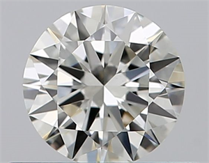 Picture of Natural Diamond 0.41 Carats, Round with Excellent Cut, I Color, VS2 Clarity and Certified by GIA