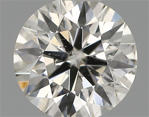 Picture of Natural Diamond 0.41 Carats, Round with Excellent Cut, H Color, SI2 Clarity and Certified by IGI