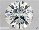 Natural Diamond 0.50 Carats, Round with Excellent Cut, J Color, I1 Clarity and Certified by GIA