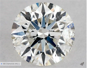 Picture of Natural Diamond 0.50 Carats, Round with Excellent Cut, J Color, I1 Clarity and Certified by GIA