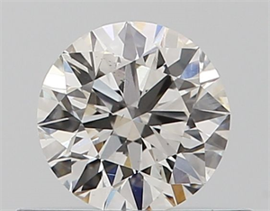 Picture of Natural Diamond 0.41 Carats, Round with Excellent Cut, I Color, VS2 Clarity and Certified by GIA