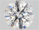 Natural Diamond 2.13 Carats, Round with Excellent Cut, D Color, SI2 Clarity and Certified by GIA