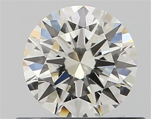 Picture of Natural Diamond 0.50 Carats, Round with Excellent Cut, K Color, VVS2 Clarity and Certified by GIA