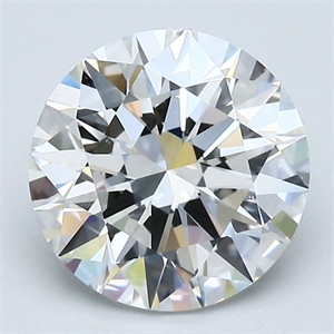 Picture of Natural Diamond 2.22 Carats, Round with Excellent Cut, G Color, VVS2 Clarity and Certified by GIA