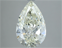 Natural Diamond 3.01 Carats, Pear with  Cut, J Color, VS1 Clarity and Certified by IGI