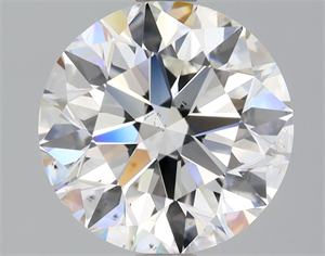 Picture of Natural Diamond 2.01 Carats, Round with Excellent Cut, F Color, VS2 Clarity and Certified by GIA