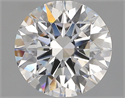 Natural Diamond 1.72 Carats, Round with Excellent Cut, D Color, VVS1 Clarity and Certified by GIA