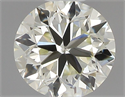 Natural Diamond 0.40 Carats, Round with Very Good Cut, K Color, IF Clarity and Certified by IGI