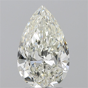 Picture of Natural Diamond 2.37 Carats, Pear with  Cut, I Color, VVS1 Clarity and Certified by IGI