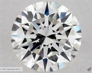 Picture of Natural Diamond 0.40 Carats, Round with Excellent Cut, H Color, VS1 Clarity and Certified by GIA