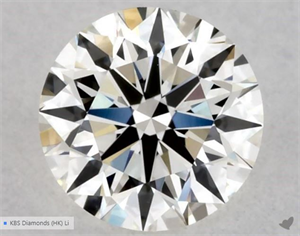 Picture of Natural Diamond 0.40 Carats, Round with Excellent Cut, H Color, VS1 Clarity and Certified by GIA