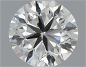 Natural Diamond 0.50 Carats, Round with Very Good Cut, I Color, VVS2 Clarity and Certified by GIA