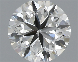 Picture of Natural Diamond 0.50 Carats, Round with Very Good Cut, I Color, VVS2 Clarity and Certified by GIA