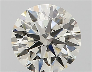 Picture of Natural Diamond 0.56 Carats, Round with Excellent Cut, K Color, SI2 Clarity and Certified by GIA