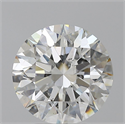 Natural Diamond 4.01 Carats, Round with Excellent Cut, H Color, SI2 Clarity and Certified by GIA