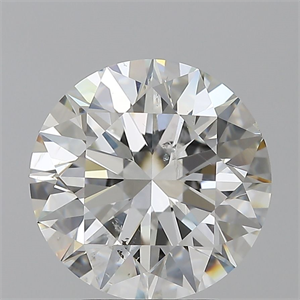 Picture of Natural Diamond 4.01 Carats, Round with Excellent Cut, H Color, SI2 Clarity and Certified by GIA