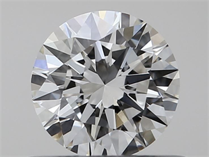 Picture of Natural Diamond 0.45 Carats, Round with Excellent Cut, I Color, VVS2 Clarity and Certified by GIA