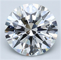 Natural Diamond 3.23 Carats, Round with Excellent Cut, E Color, VVS2 Clarity and Certified by GIA