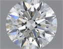 Natural Diamond 0.41 Carats, Round with Excellent Cut, H Color, VS1 Clarity and Certified by IGI