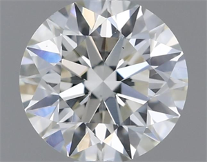 Picture of Natural Diamond 0.41 Carats, Round with Excellent Cut, H Color, VS1 Clarity and Certified by IGI