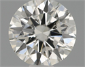 Natural Diamond 0.54 Carats, Round with Excellent Cut, H Color, SI1 Clarity and Certified by IGI