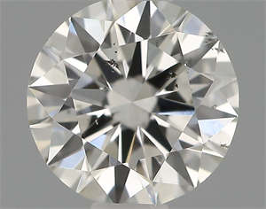 Picture of Natural Diamond 0.54 Carats, Round with Excellent Cut, H Color, SI1 Clarity and Certified by IGI