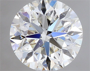 Picture of Natural Diamond 0.40 Carats, Round with Very Good Cut, J Color, SI1 Clarity and Certified by GIA