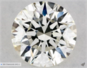 Natural Diamond 0.40 Carats, Round with Excellent Cut, J Color, VVS2 Clarity and Certified by GIA