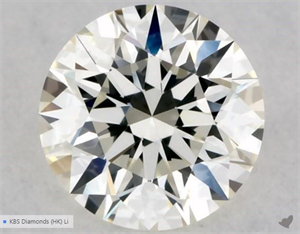 Picture of Natural Diamond 0.40 Carats, Round with Excellent Cut, J Color, VVS2 Clarity and Certified by GIA