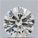 Natural Diamond 0.53 Carats, Round with Excellent Cut, K Color, VVS1 Clarity and Certified by GIA